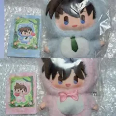 名探偵コナン 熊熊探偵 工藤新一 毛利蘭 中国 ブラインド ソフビ ぬいぐるみ