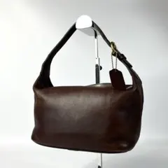 【貴重】 レア色 OLD COACH オールドコーチ ポーチ マルチ シボ革 2605-28｜美品｜コーチ オールド マルチポーチ レザー ダークブラウン