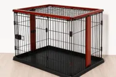 クーアンドリク ペットケージ 犬 木製 専用】クーアンドリク 木製ゲージ 犬用 - メルカリ