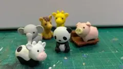 セキセイ おもしろ消しゴム 動物消しゴム 7個セット