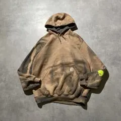 カーハート パーカー US購入 裏起毛 袖ロゴ 上質(3X)茶 181218 - メルカリ
