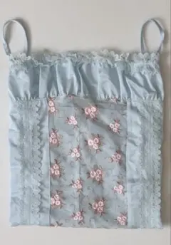 花柄刺繍 水色キャミソールのサムネイル