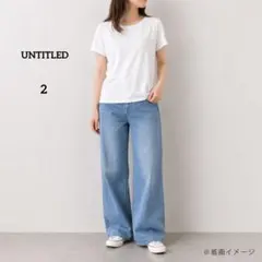 UNTITLED 半袖カットソー 2 白 コットン 日本製 シンプルのサムネイル