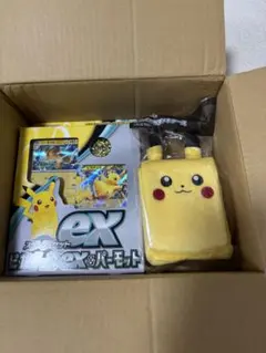 ピカチュウex & パーモットデッキセットとぬいぐるみデッキケースのセット