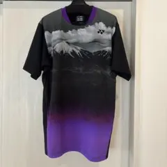 YONEX バドミントンシャツ Ｏサイズ ブラック✖︎パープル