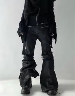Y2K Nocturne Lace-Up Combat Denim デニム - メルカリ