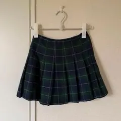 チェック プリーツスカート