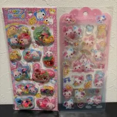 ハッピーマーチ　スパンコールパーティー　ドロップジュエリー　２枚