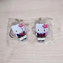 ハローキティ アクリルキーホルダー 制服GAL ガチャガチャ