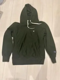 Champion オリーブグリーン フード付きパーカー
