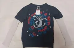 新品タグFOインターナショナル130㎝長袖TシャツJUNK STORE重ね着風