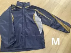 【美品】asicsアシックス ウィンドブレーカー　Ｍサイズ　ネイビーのサムネイル