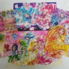 【未使用】　◆ ハートキャッチプリキュア ◆　アニメージュ付録　下敷き4枚セット