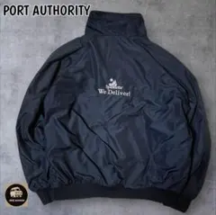 PORT AUTHORITY企業刺繍ロゴワークジャケット裏フリース短丈ボックス