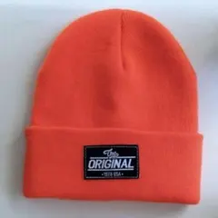 H&M オレンジ　ニット帽　子供用