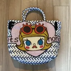 キャラクター刺繍トートバッグ