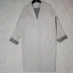 美品✨　エンフォルド ウールリバーノーカラーコート　コクーン