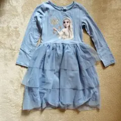 H&M　130cm　エルサ　ワンピース　水色