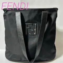 FENDI ナイロン トートバッグ ヴィンテージ FFロゴ ブラック