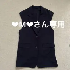 GU オーバーサイズテーラードベスト ブラック S