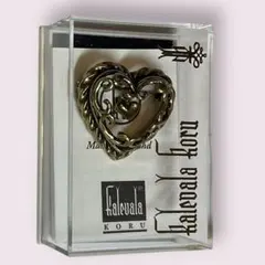 新品　フィンランド　カレワラコル　ビンテージ　ブローチ　ハート・オブ・ザ・ハウス