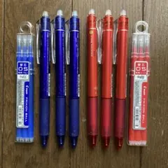 中古パイロット フリクションボール 0.5mm 新品替え芯付き　6本セット