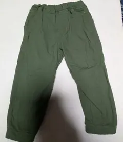 セブンブリッジ　オリーブグリーン 裏起毛パンツ 110cm