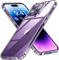 iPhone 14Pro Max 用 ケース強化ガラスカメラスタンド黄変防止