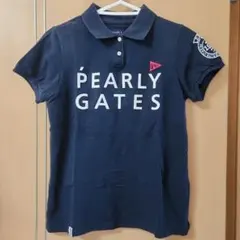 PEARLY GATES ネイビー ポロシャツ size0のサムネイル