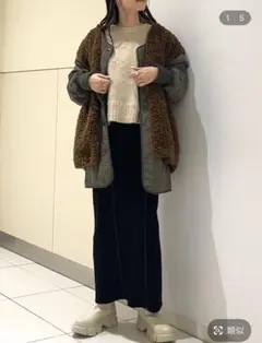 ボアベスト&ブルゾン2pセット