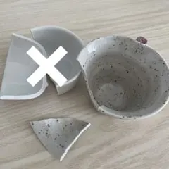 割れたお皿　金継ぎ　陶器　陶器皿
