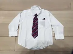 長袖シャツ 100cm ネクタイ付き