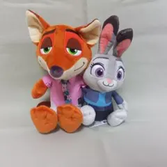 ズートピア2 ペアぬいぐるみ　ニック ジュディ
