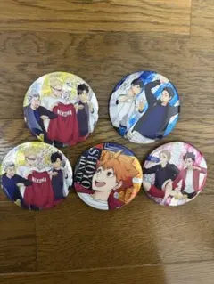 ハイキュー 缶バッジ 5個セット 日向翔陽　影山飛雄　黒尾鉄朗　月島蛍　他
