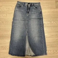 UNIQLO デニムロングスカート ウエスト61cm