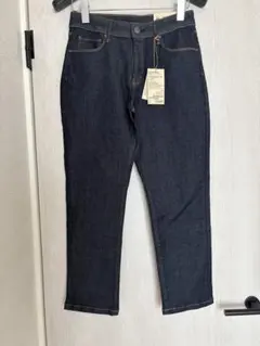 【新品タグ付き】無印良品 スリムストレートパンツ　ストレッチ　デニム 26インチのサムネイル