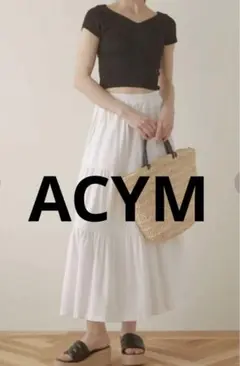 ACYM/アシーム☆フレアスカート 美品のサムネイル