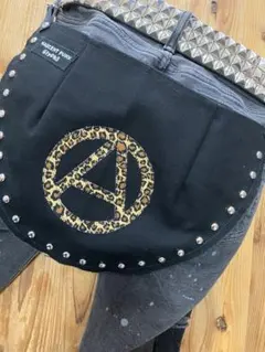 GlyPhS punkrockクラストパッチワーク トート バッグバムフラップ付