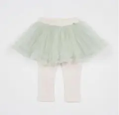 ⭐︎新品⭐︎プティマイン レギンスつきチュールスカート/ミントグリーン