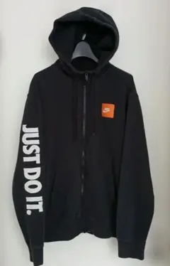 Nikeナイキ●JUST DO IT. ブラックパーカー