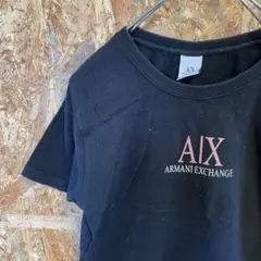 AE8469 ARMANI EXCHANGE 半袖Tシャツ ブラック レディース