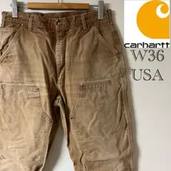 雰囲気抜群!! Carhartt/ダブルニー ペインターパンツ/36/ブラウン