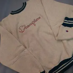 良好 チャンピオン リバースウィーブ 90s アメリカ製 リブライン グレー Ｌ