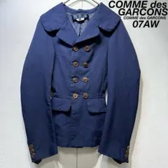 希少 美品 07年製 コムデギャルソン 変形 ポリ縮絨 テーラードジャケット
