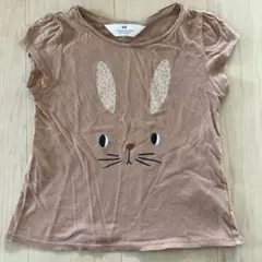 H&M ウサギプリント Tシャツ 110/116