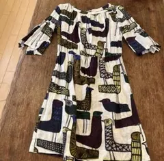 美品 mina perhonen ミナペルホネン ワンピース merci 36 - メルカリ