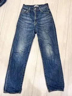 【美品】MOUSSYストレートデニムパンツ 24インチ