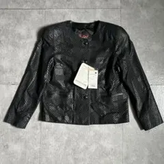 90sヴィンテージ羊革ジャケット未使用タグ付きラムレザー