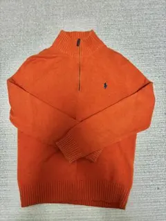 Polo Ralph Lauren ハーフジップニット オレンジ Sのサムネイル