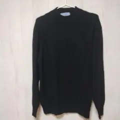 FINE WOOLS SPUN スコットランド製　カシミヤ　ニット　ブラック